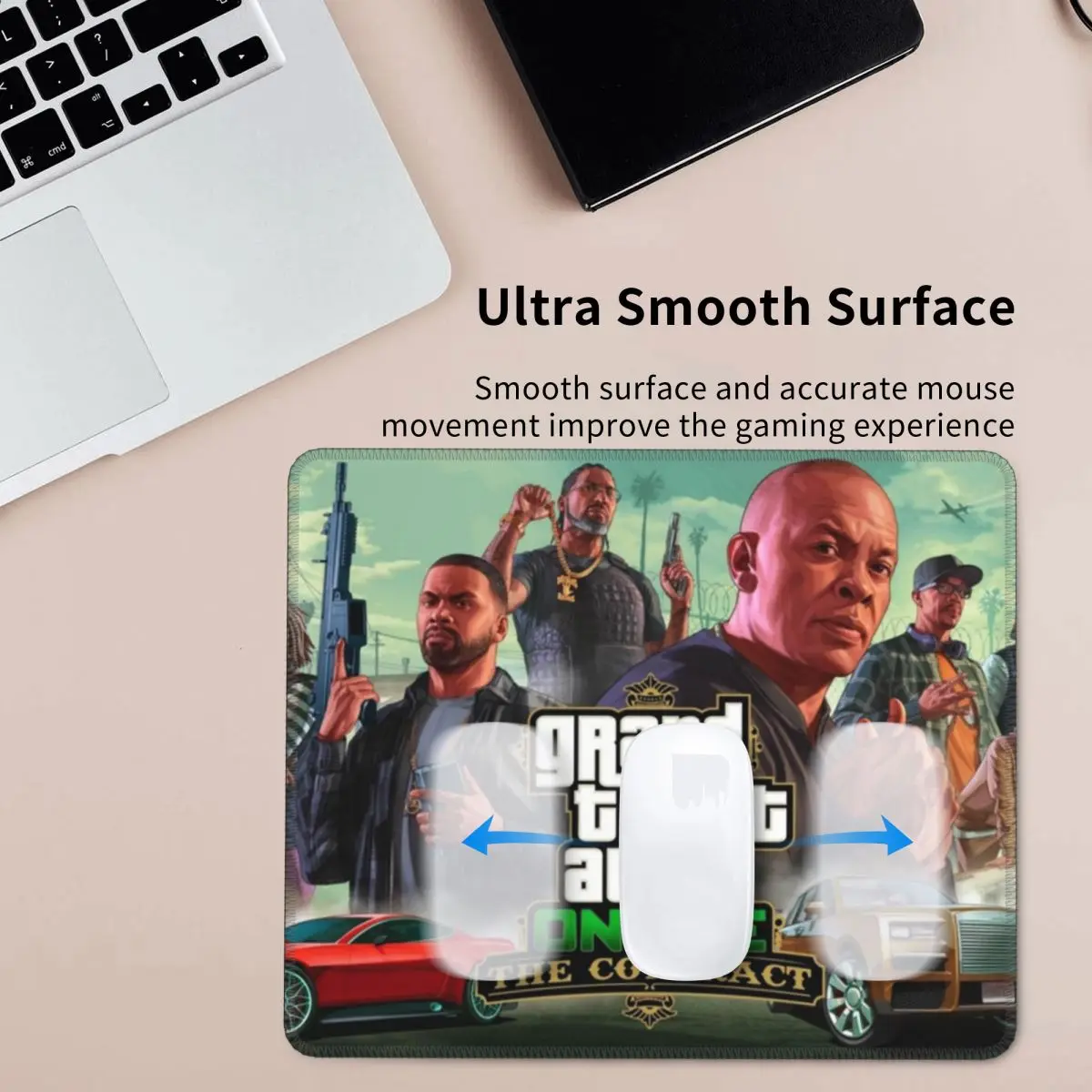 Автомобильный коврик для мыши Grand Theft с резиновой основой под заказ игровой
