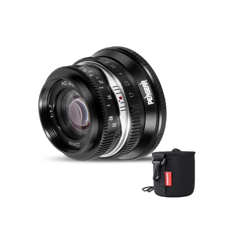 Объектив Pergear 25 мм F1.7 с большой диафрагмой и руководством APS-C M4/3