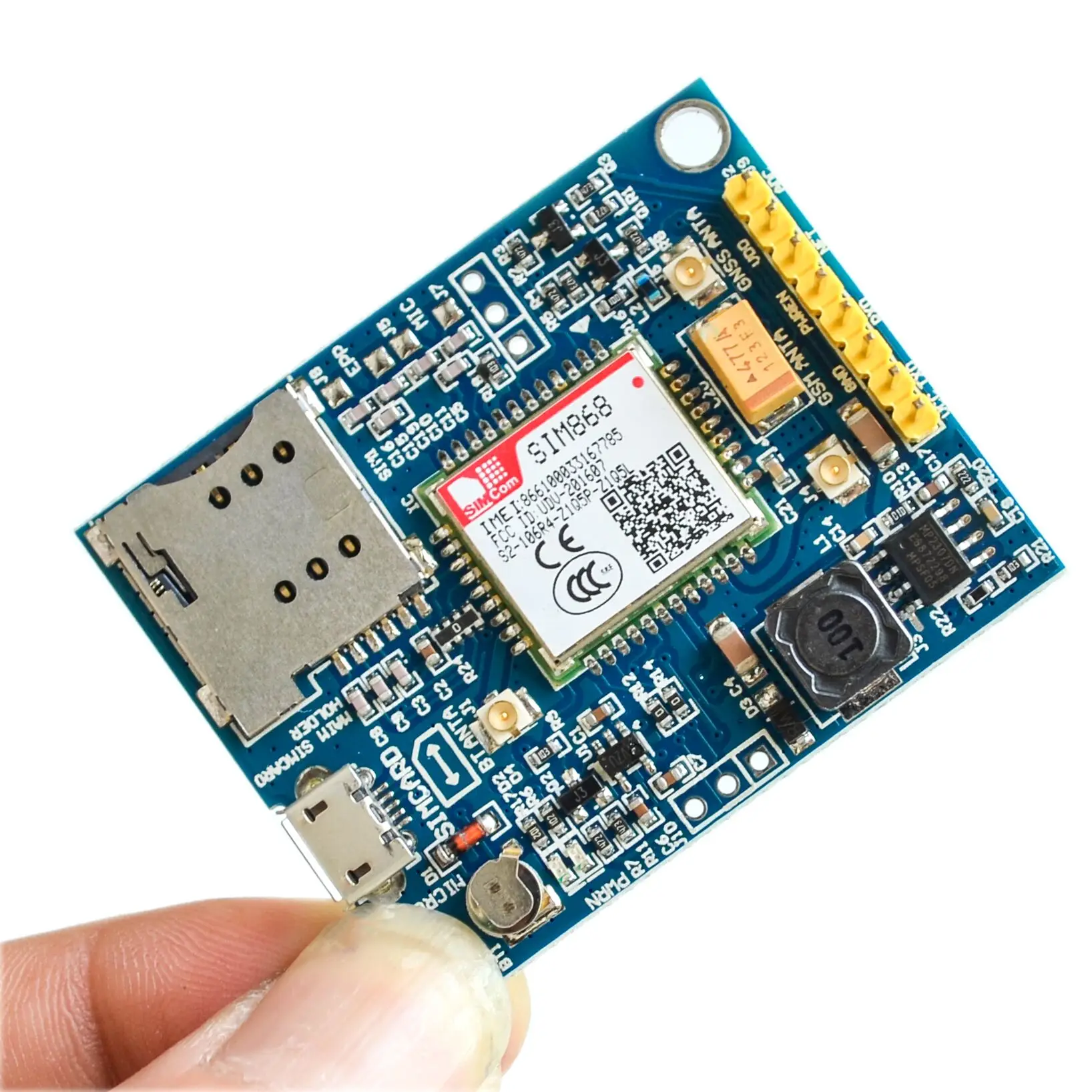 SIM868 GSM GPRS GPS BT сотовый модуль, мини SIM868 плата SIM868 коммутационная плата, вместо SIM808