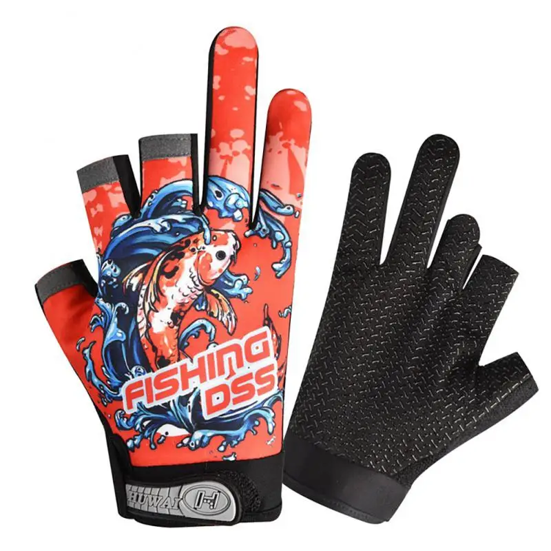 Перчатки для рыбалки тонкие дышащие солнцезащитные Нескользящие износостойкие