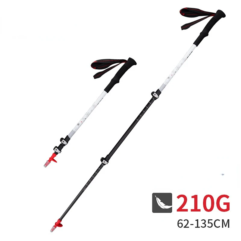 

2pcs Ultralight Trekking Poles Walking Sticks Hiking Canes Folding Carbon Fiber Camping Equipment Mountaineering