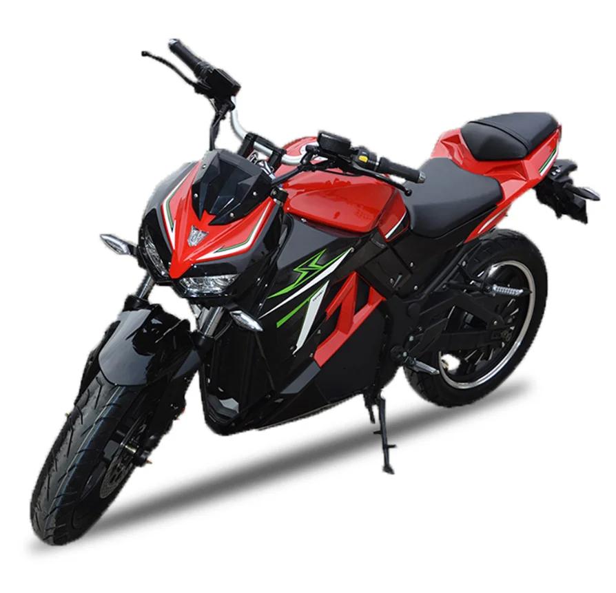 

Electric Motorcycle 3000W 72V Aluminum Alloy Wheels 17" Vacuum Tires 40-230KM LED Lights Racing Motorcycles with ABS System