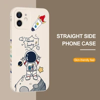 astronaut silicone case for iphone 11 12 13 pro max 12 13 mini for iphone xs max x xs xr 6 6s 7 8 plus se 2020 2022 cute covers