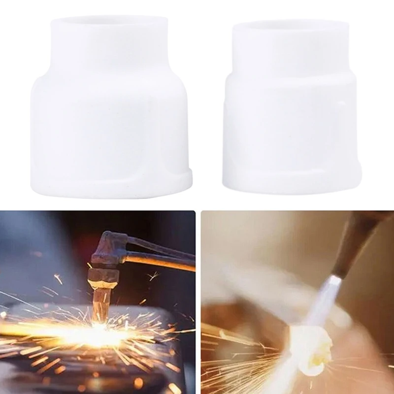 

White- Ceramic Nozzle Alumina Cup Welding Nozzle Cups For WP/9/17/18/20/26 Tig Welding Torch- 10# and 12# Dropship