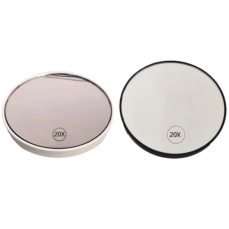 

Anti-Fog Suction Cup Vanity Mirror 20X Handheld Magnifying Makeup Mirror With Handle ,White
