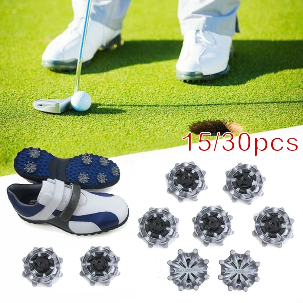 15/30Pcs Golf Soft Spikes Fast-Twist 3.0 Cleats Shoe Spikes Soft TPR Replacement Set Golf Training Aids