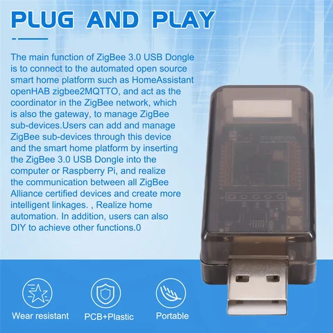 USB-ключ eWeLink ZigBee 3.0 Универсальный анализатор шлюза ZigBee с открытым исходным кодом для домашнего помощника 2MQTT ZHA EZSP NCP