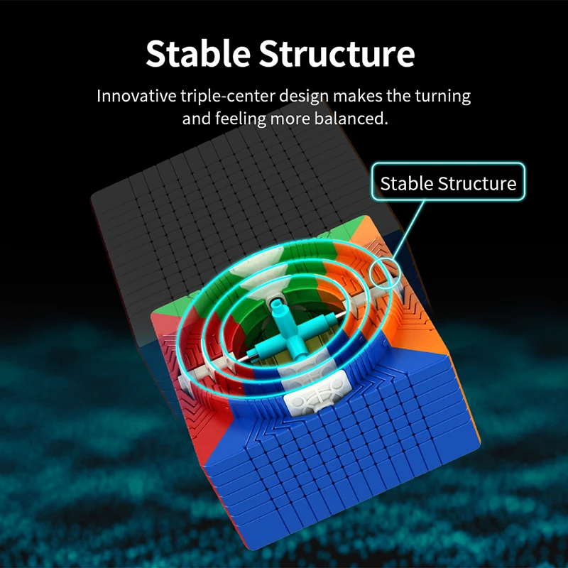Цена [Picube] MoYu Meilong 13x13 12x12 11x11 10x10 магический куб кубики класс Meilong пазл наклейки без наклеек Meilong детский кубик