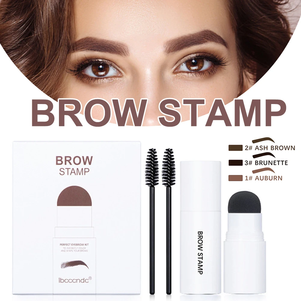 

Eyebrow Stencil Stamp Kit Waterproof Eye Brow Enhancers Powder Stamp Eyebrow Hairline Shaping Set With 5 Pairs Brow Stencils