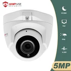 Купольная камера видеонаблюдения Anpviz, 5 Мп, POE, IP, для домаулицы, H.265, ночное видение, ИК, 30 м, IP66, P2P