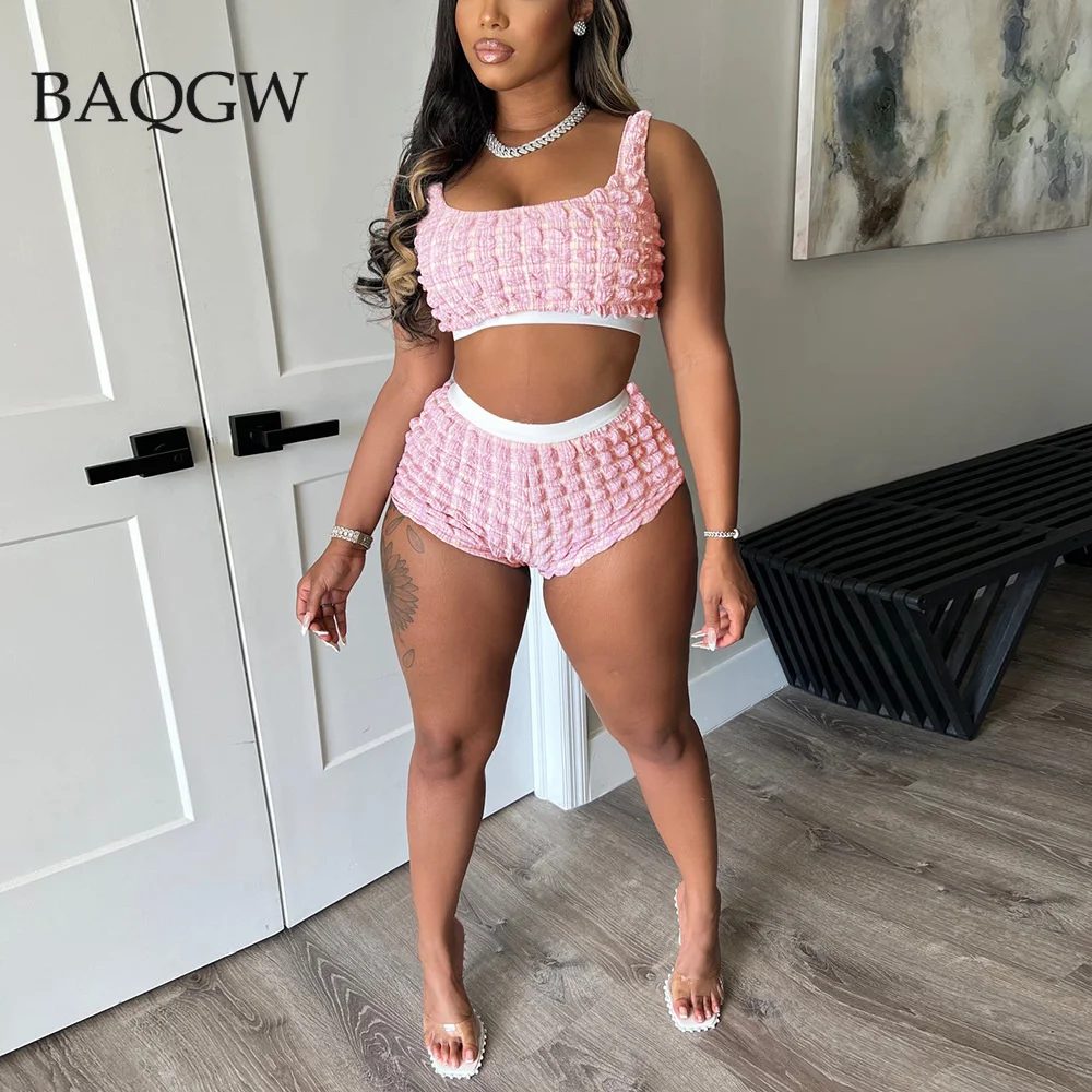 

Женский летний комплект из 2 предметов, юбка и шорты в байкерском стиле без рукавов