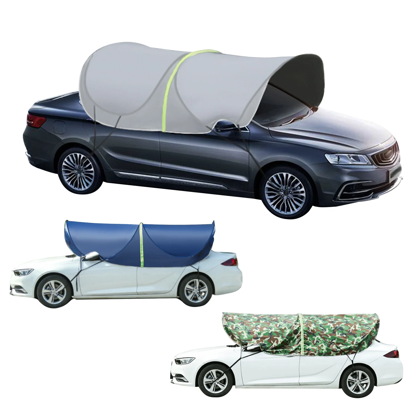 Car Tent Shade Cover Foldable Car Umbrella Anti-UV Sun-Proof Shade Cover Auto Protection Oxford Cloth UV Resistant Shade Cover