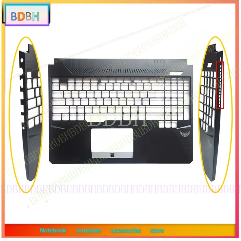 Фото Запасная крышка для ноутбуков ASUS TUF Gaming FX86 FX505 FX86F/S FX95 FX505G: задняя крышка ЖК-дисплея, передняя рамка, петли, клавиатура №5