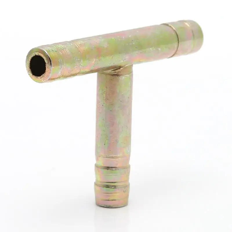 

8mm 5/16" Tee 3 Way Hose Barbed Connector Air Fuel Water Pipe Gas Tubing