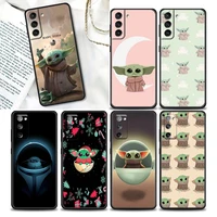 cute lovely b baby y yoda marvel phone case for samsung galaxy s7 s8 s9 s10e s21 s20 fe plus ultra 5g soft silicone cover