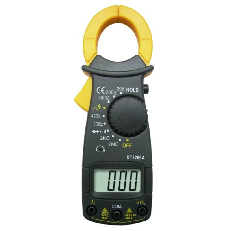 LCD DT3266A Multipurpose Digital Clamp Meter Digital Ammeter With Buzzer And Fire Wire Phase-Sequence Test High Quality