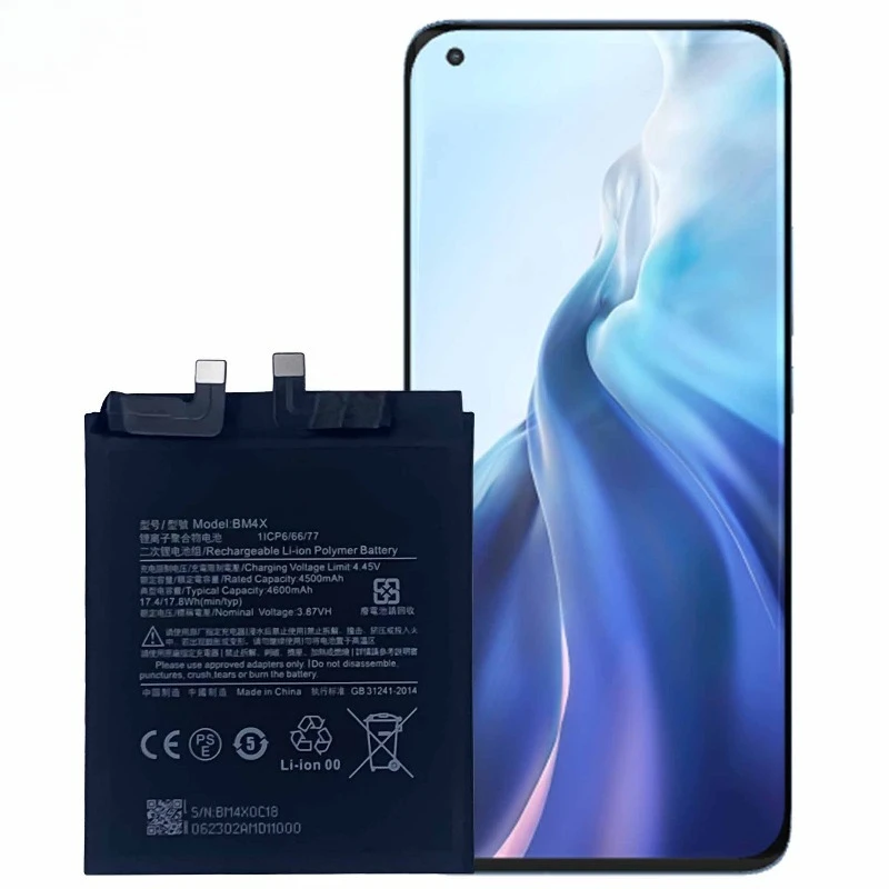 Фото Аккумулятор BM4X для мобильного телефона Xiaomi Mi 11/11 Pro, высококачественная сменная батарея большой емкости, элементы класса А, с инструментами для замены №4