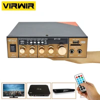 220v wireless bluetooth amplifier hifi stereo 2ch mini audio power amplifier with remote control for car home audio tf card fm