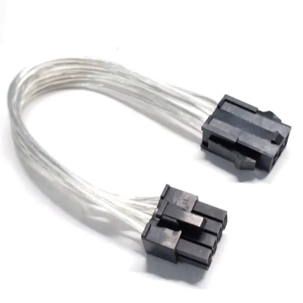 

Power Adapter Cable Silver Plating Plug Play 20cm 6Pin to 8Pin Graphics Card Power Supply Cable Adapters for Computer Case