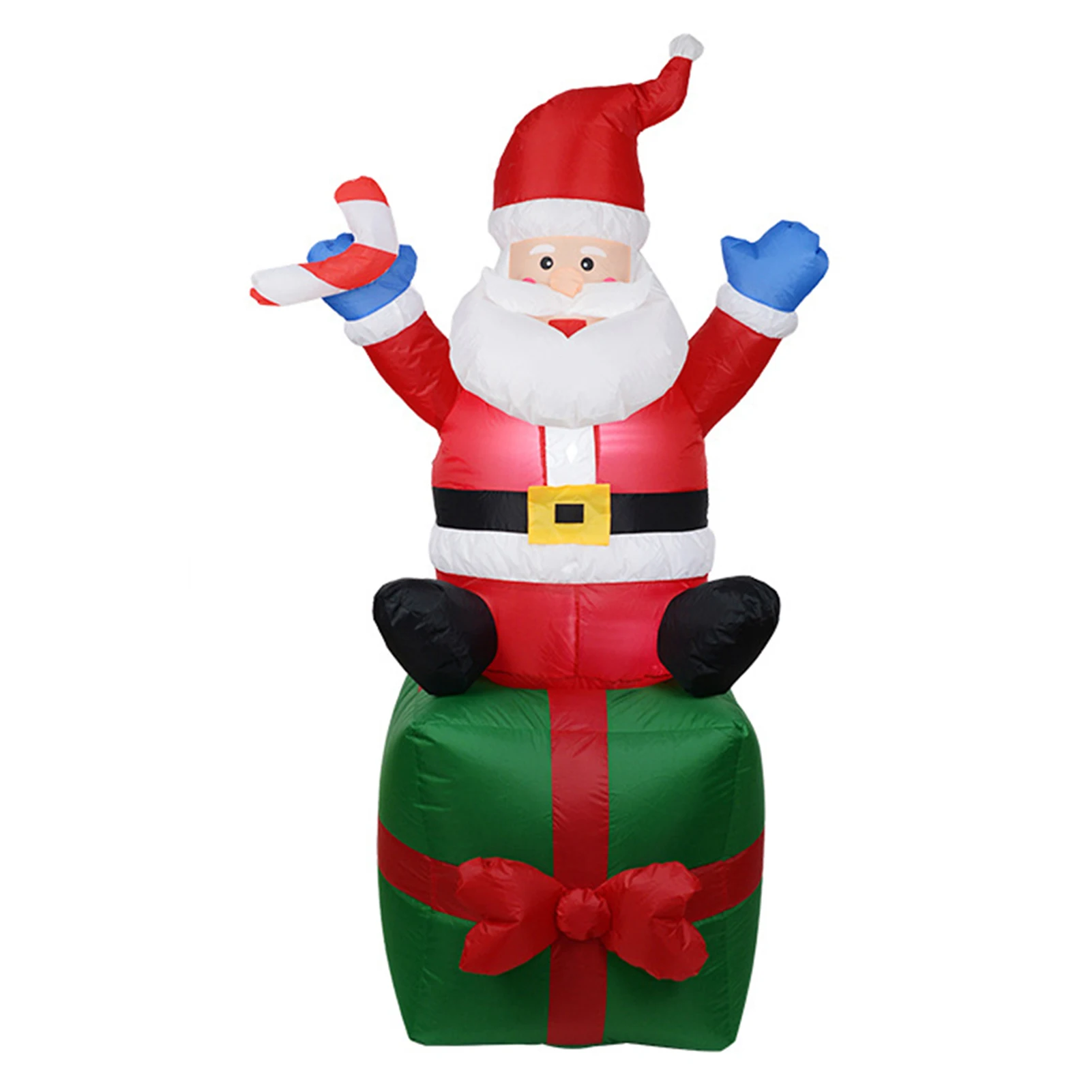 

Inflatable Lights Vanthylit Santa Claus with Bright Warm White LED for Yard Holiday Festival Use