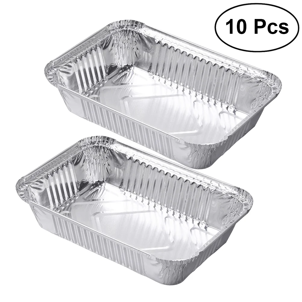 

10pcs Chafing Pans Aluminum Foil Steam Table Deep Pans Roaster Pans