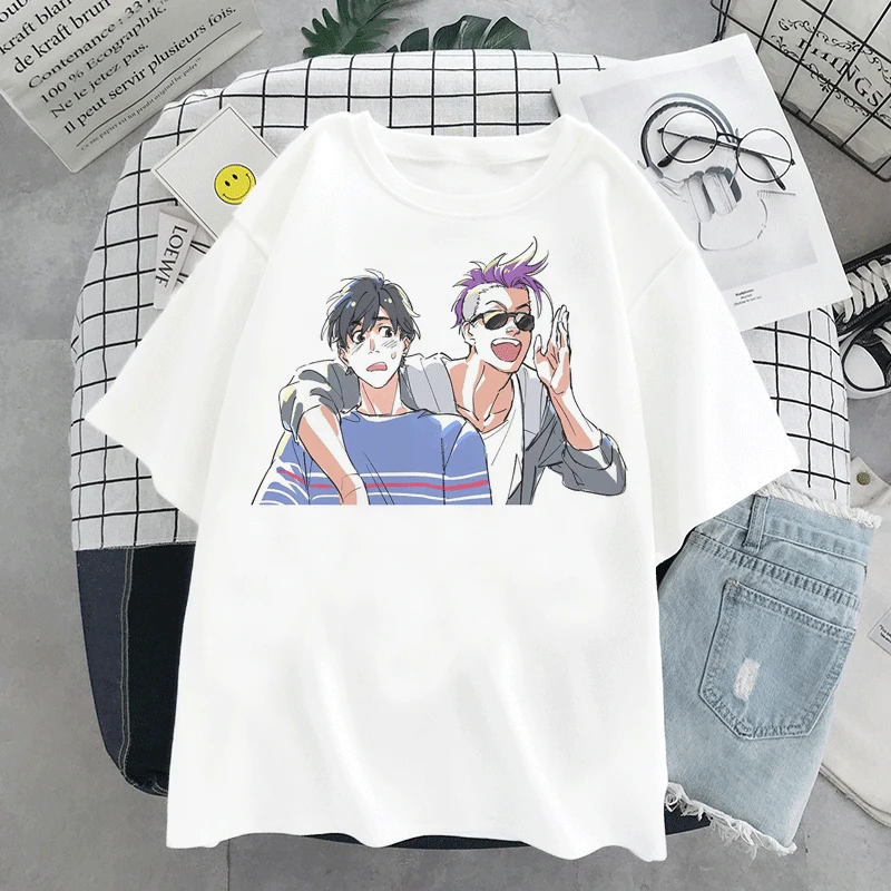 

Hot Funny Japan Banana Fish Anime Popular Cute Fashion Kawaii Grunge Ulzzang Harajuku Casual Short Sleeve Streetwear Women