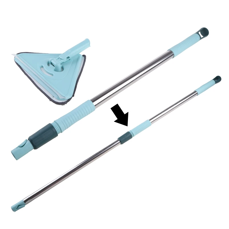 

Extendable Triangle Mop 360° Rotatable Adjustable 110 cm Cleaning Mop for Tub/ Tile/ Floor/ Wall Cleaning Mop