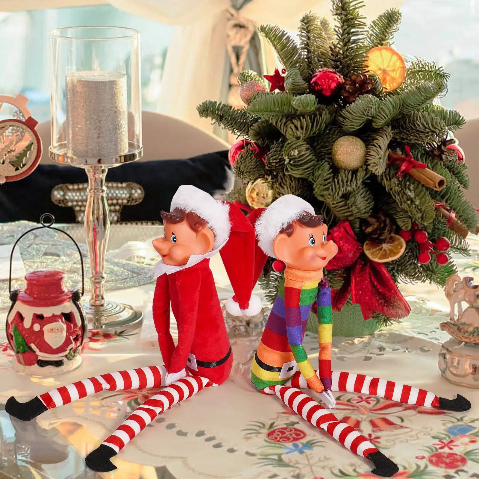 42 см Рождественская Кукла-эльф для детской модели рождества маленького эльфа с