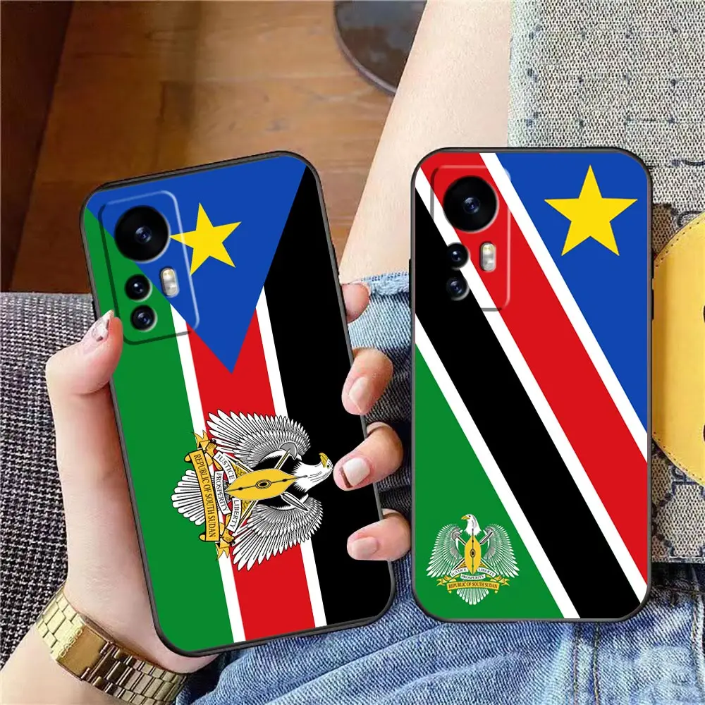 

Phone Case For Xiaomi Mi 13 12 12T 11 11T 10 9SE 9 CC9 8SE 8 6 6X 5 5S 5X Pro Tpro Lite Plus Fundas Shell Flag Of South Sudan