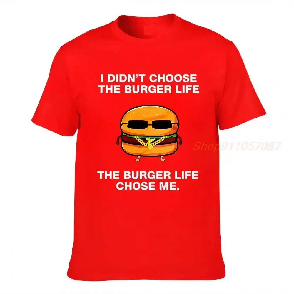 Забавная рубашка Burger Life для женщин и мужчин подарки гамбургеров футболка