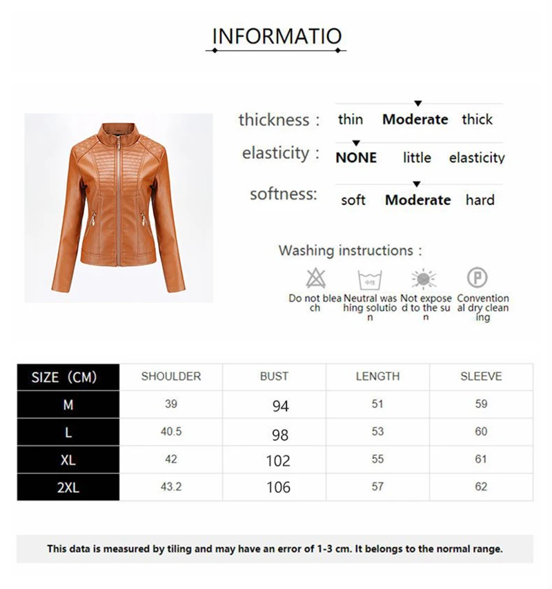 Kenntrice Women PU Leather Jacket 2022 Spring Autumn Thin Outerwear Short Casual Stand Collar Female Motorcycle Slim Coat