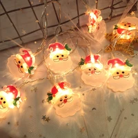 led santa claus snowman led lights garland christmas decorations for home xmas tree ornaments 2022 navidad gift new year 2023