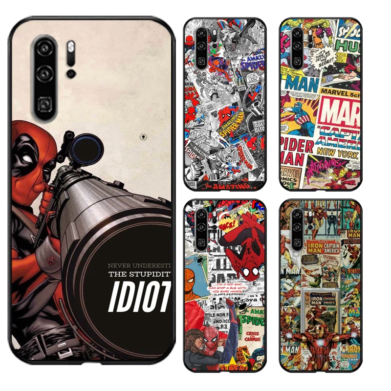 

Marvel Comics Phone Cases For Huawei Honor P20 P20 Lite P20 Pro P30 Lite Huawei Honor P30 P30 Pro Funda Carcasa Coque