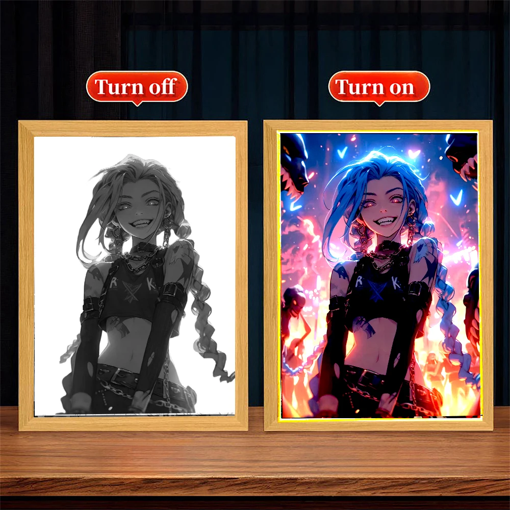 

Ночник-светильник LED League of Legends из дерева и акрила