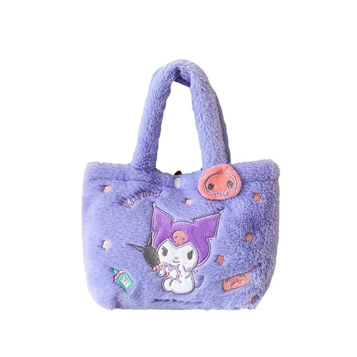 Sanrio kuromi сумка плюшевая игрушка мобильный телефон кошелек для смены машинка