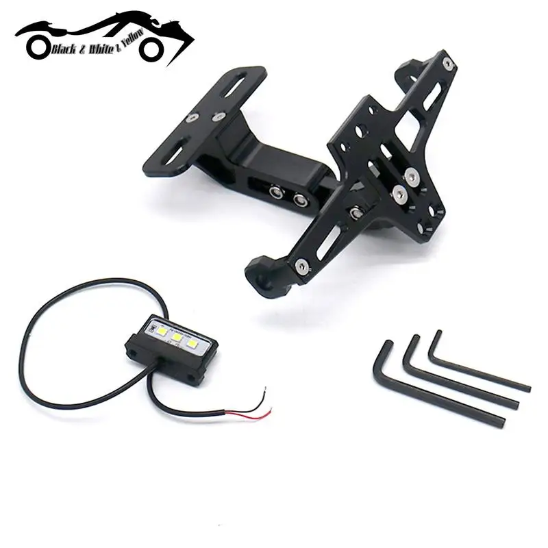 

MSX Adjustable CNC Aluminum Motorcycle Modified Rear License Plate Mount Holder