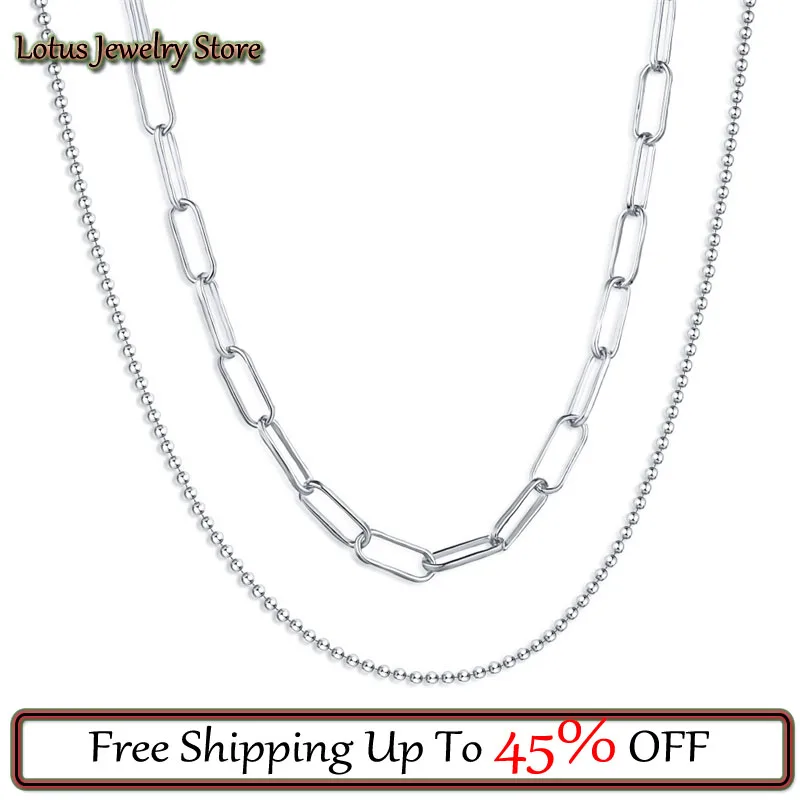 

Star With The Same Paragraph S925 Sterling Silver Necklace Women Fashion Snake Bone Chain Stacking High-quality Jewelry