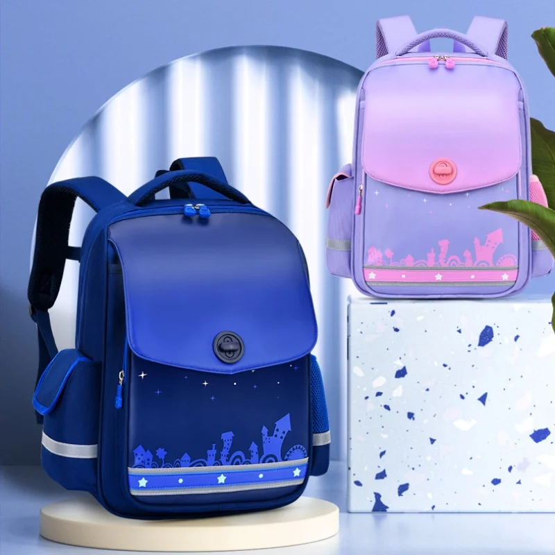 High-capacity Children Students British Style Backpacks New Primary Girl Boy Fashion Waterproof Schoolbags for Grade 1-3-6 Hot