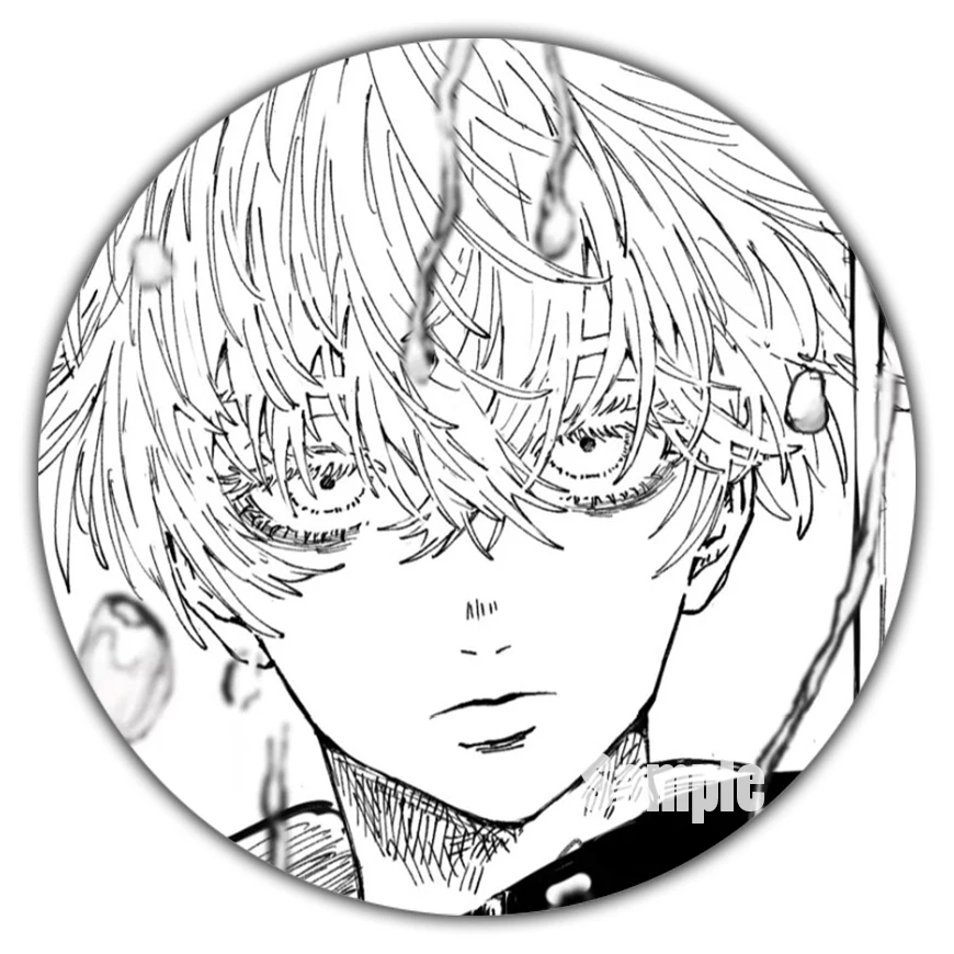 Черно-белая брошь в стиле Токийский Мститель 58 мм значок аниме косплея крутые