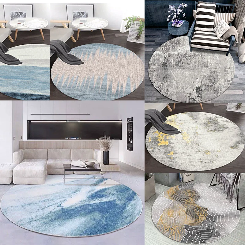 

Домашний круглый ковер, ковер для гостиной, дивана, журнального столика, круглый ковер, современный ковер, детская комната, круглый декор