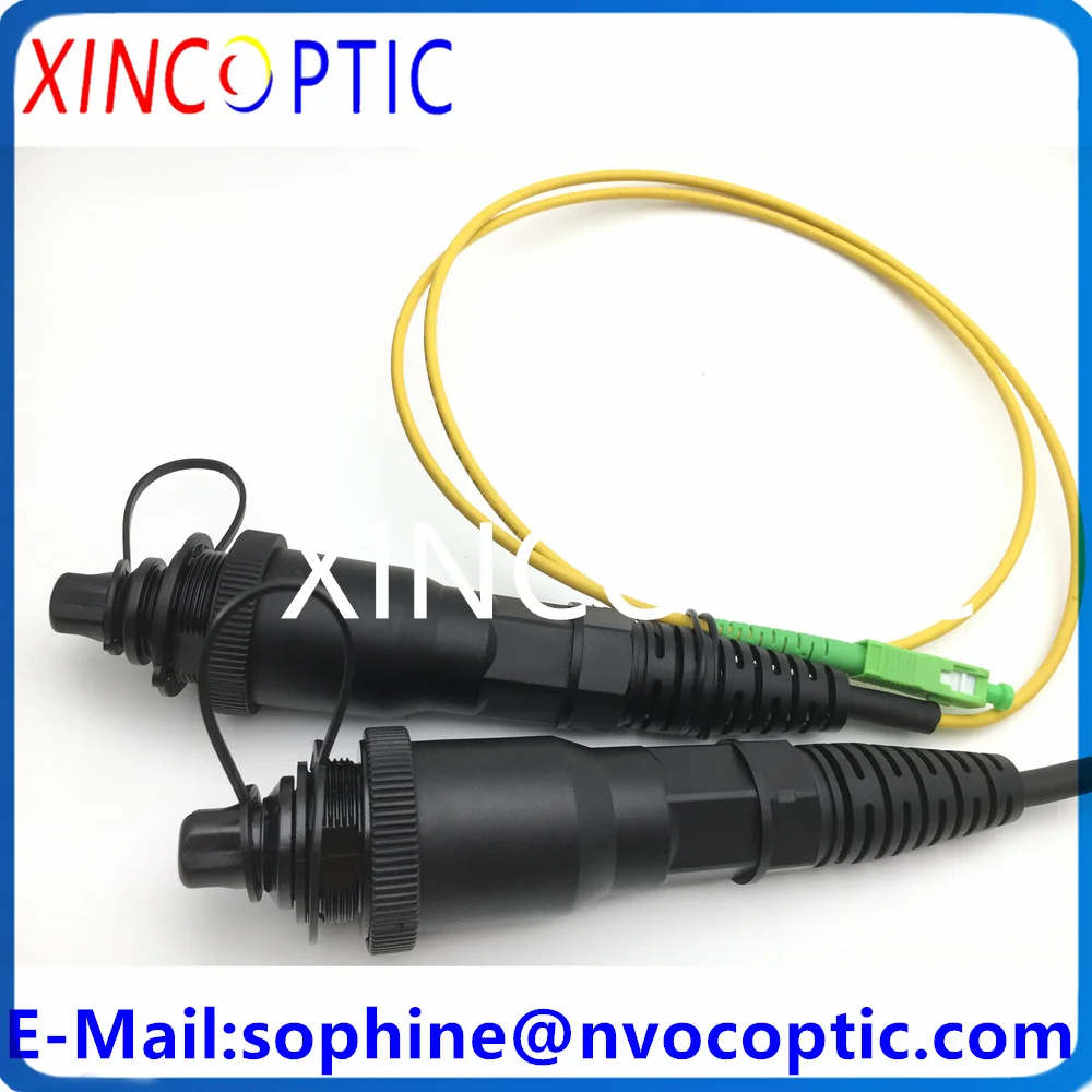 IP67 Водонепроницаемый Corning Female Mini SCAPC 1M 2M 3M 5M 3 0 мм Желтый кабель к SC/APC OptiTap Открытый
