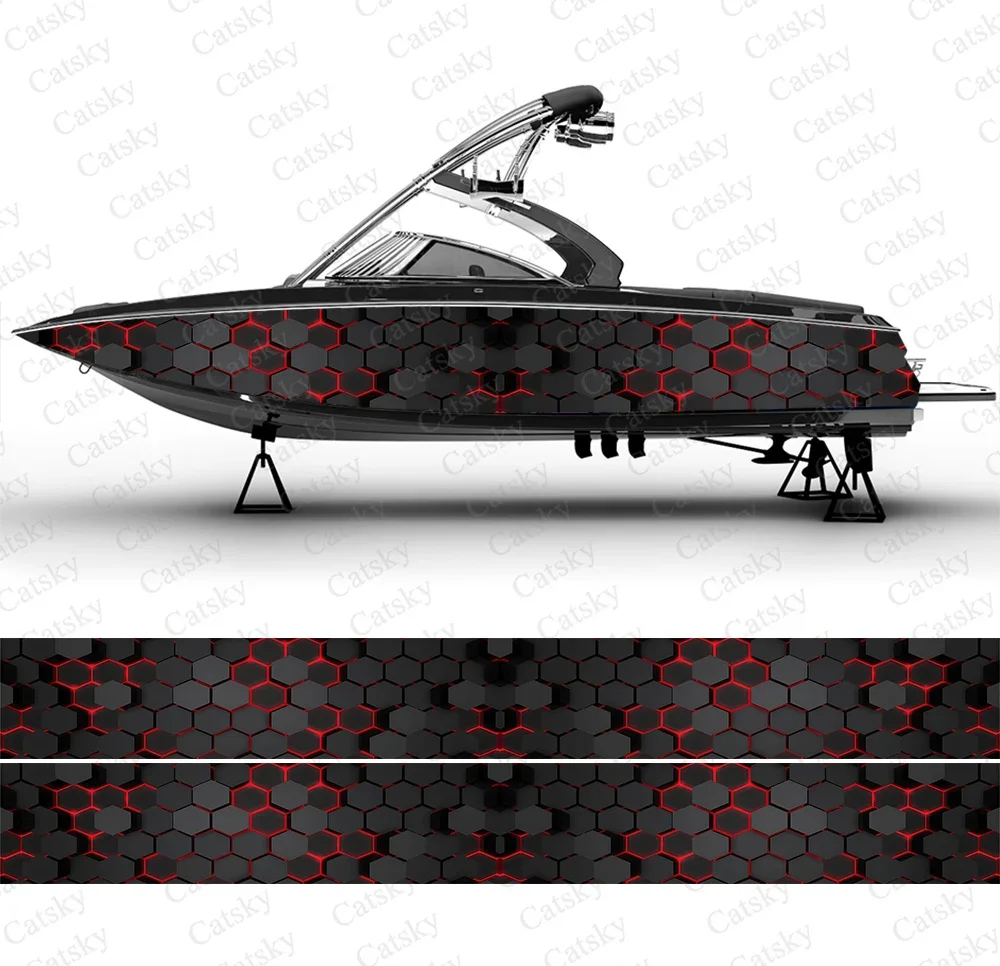 

Сотовые шестигранные наклейки на лодку, виниловая пленка для лодки для понтона, консоль, палуба, лодка, рыболовная платформа, наклейка, наклейка