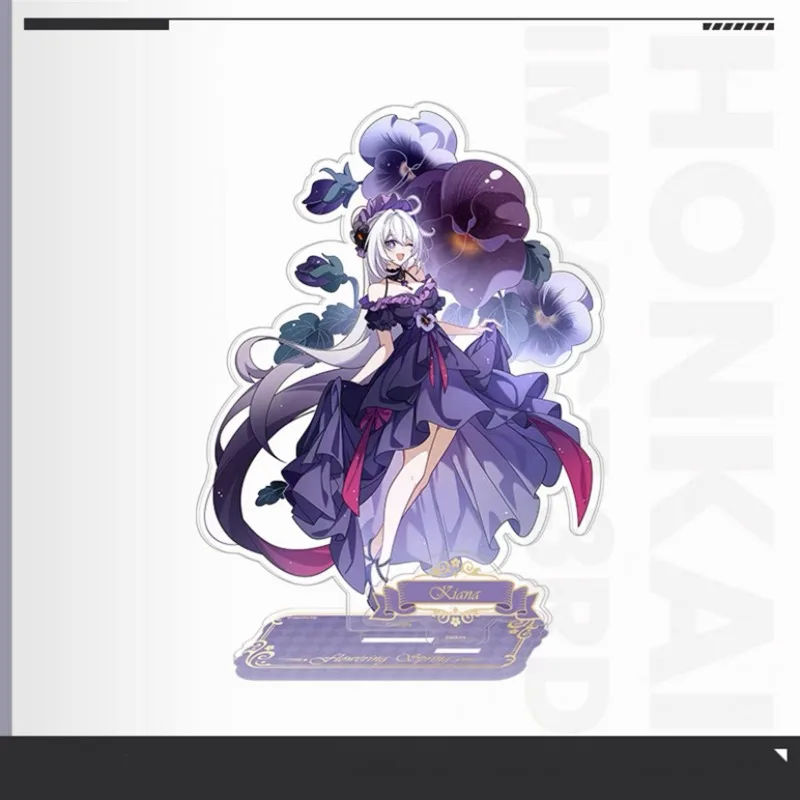 Hot Anime Game Honkai Impact 3rd Cosplay Figure Stand Elysia Bronya Acrylic Statue Desktop Holder Standing Sign Accessories