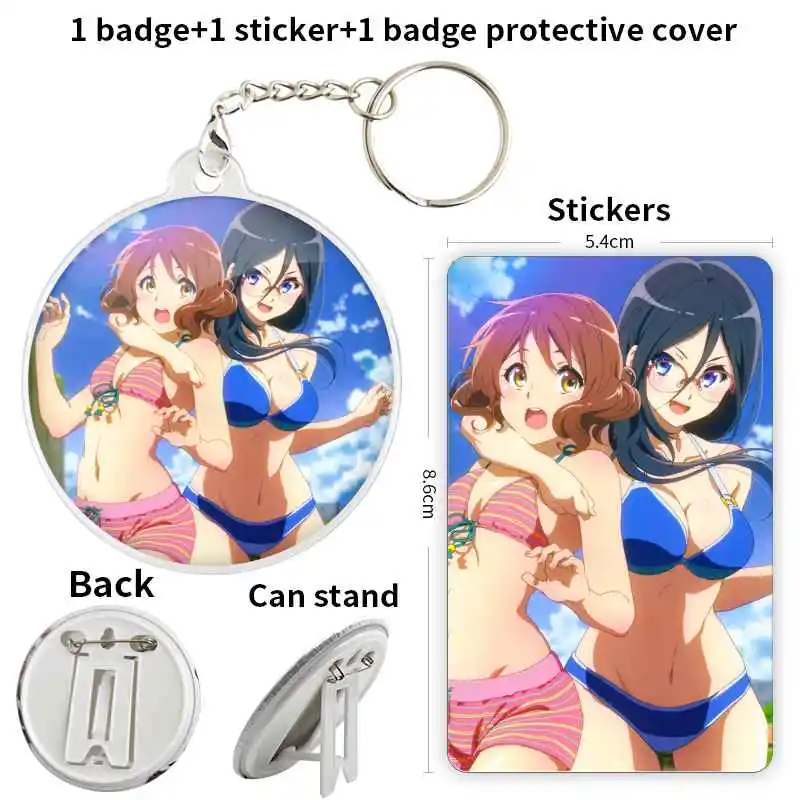 Аниме-брошь в виде якоря Tanaka Asuka периферийная булавка 58 мм