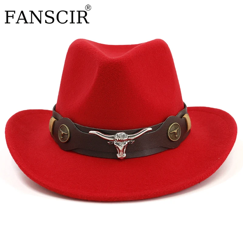 

Western Cowboy Hat Men Wide Brim Cap Country Vintage Bride Ing Cocktail Dresses Party Black Fascinator Fedora Hat Women Designer