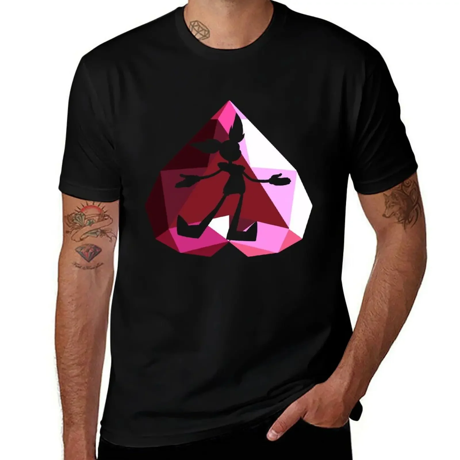 Футболка Spinel черные мешковатые рубашки хлопковые мужские футболки рубашка Croswit