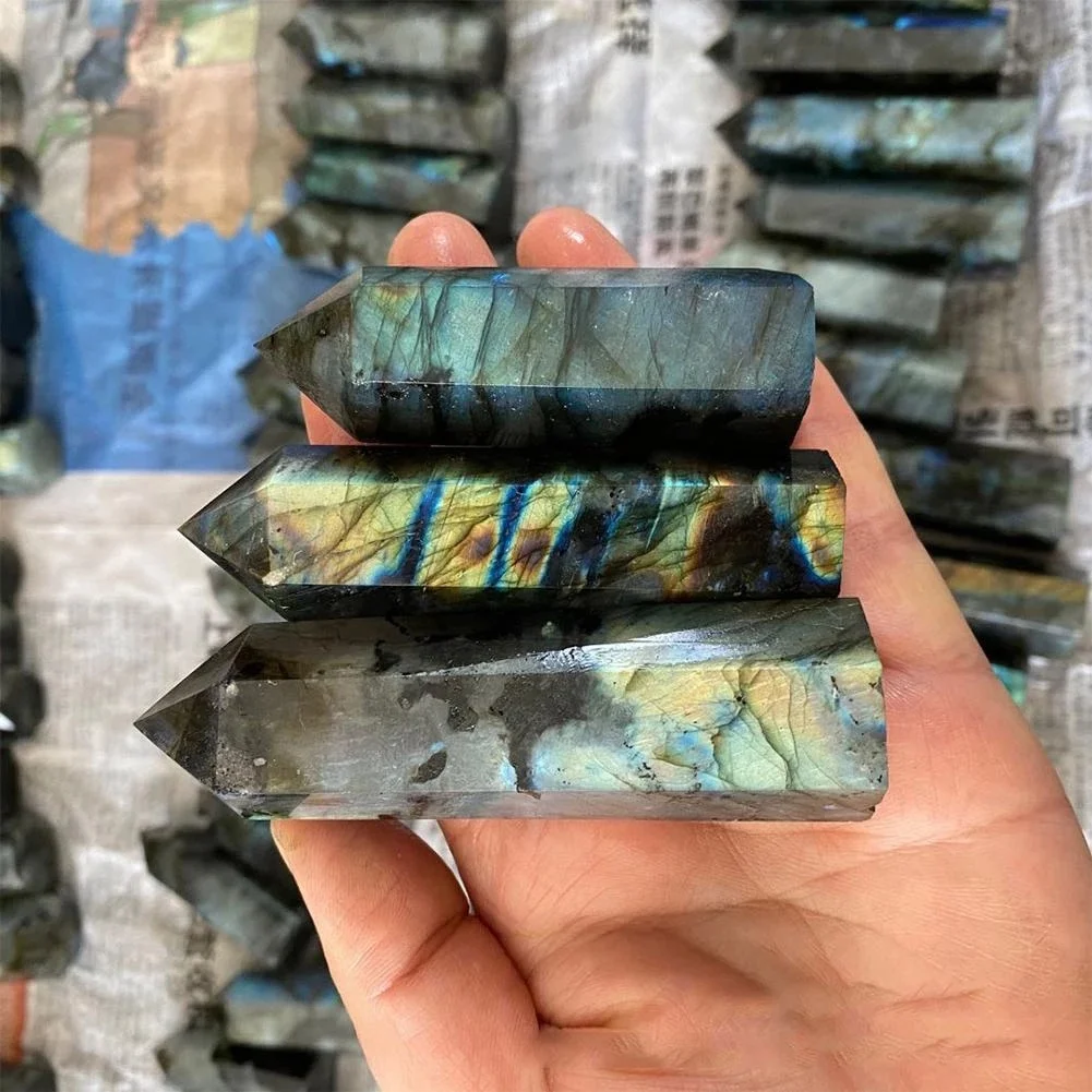 Лунный камень Хрустальная колонна бриллиантовый кристалл лечебный домашний