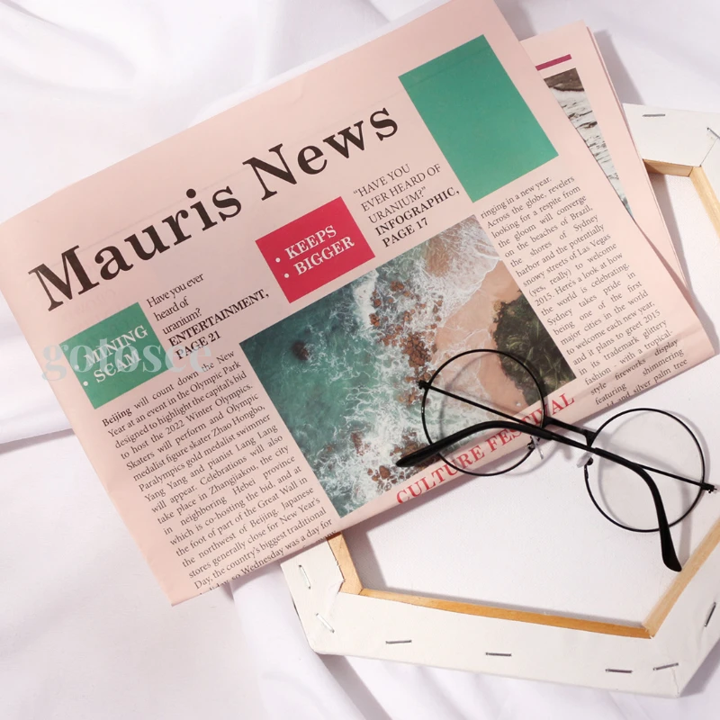 Фон для фотосъемки с изображением старой газеты