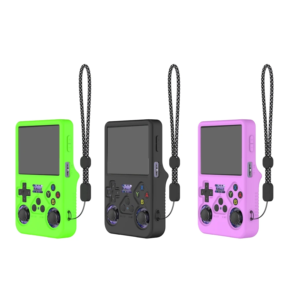 Силиконовый защитный чехол для игровой консоли ANBERNIC R36S, защита от царапин, простой однотонный защитный чехол-аксессуар. (art.: 3920dce8dfbef) - 3920dce8dfbef