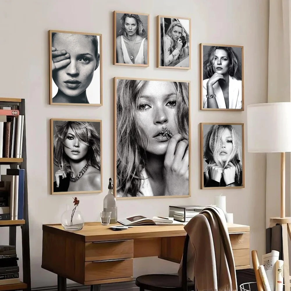 Кейт Мосс самоклеящийся художественный постер Decoracion живопись настенное